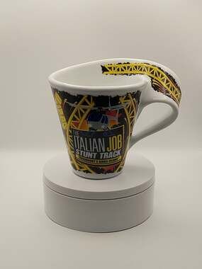 Vintage Kings Island The Italian Job Stunt Track Roller Coaster Mug with Sculpte